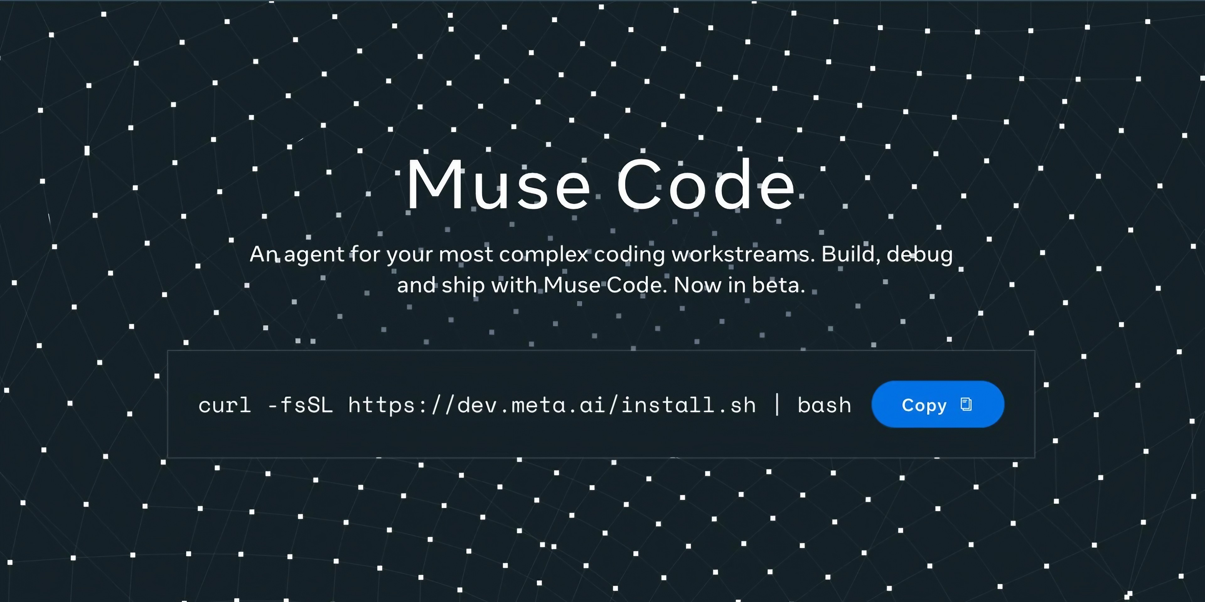 Muse Spark 1.3 AI model helping with software coding